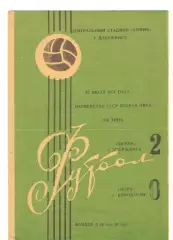 Химик Дзержинск - Лори Кировакан 23.07.1971
