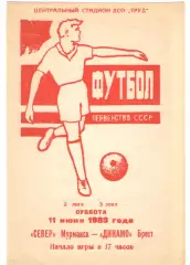 Север Мурманск - Динамо Брест 11.06.1983