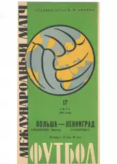 Спартак Ленинград - Полония Бытом Польша 17.07.1961