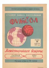 СКА Ростов-на-Дону - Татран Прешов Чехословакия 26.07.1963