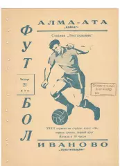 Текстильщик Иваново - Кайрат Алма-Ата 21.05.1970