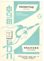 Текстильщик Иваново - Динамо Ленинград 08.06.1971