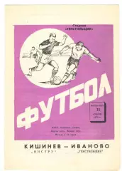 Текстильщик Иваново - Нистру Кишинев 22.04.1973