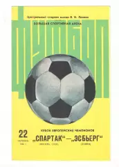 Спартак Москва - Эсбьерг Дания 22.10.1980 КЕЧ