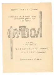 Автокрановец Иваново - Спартак Кострома 21.05.1989
