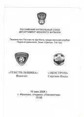 Текстильщица Иваново - Экостром Сергиев Посад 10.05.2008