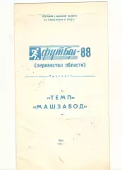 Темп, Машзавод Шуя 1988