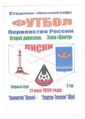 Локомотив Лиски - Спартак-Телеком Шуя 11.05.1999