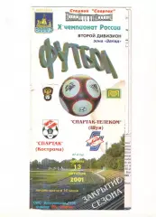 Спартак Кострома - Спартак-Телеком Шуя 13.10.2001