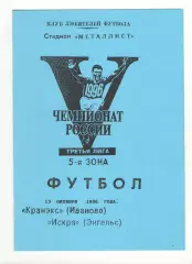 Кранэкс Иваново - Искра Энегльс 13.10.1996.