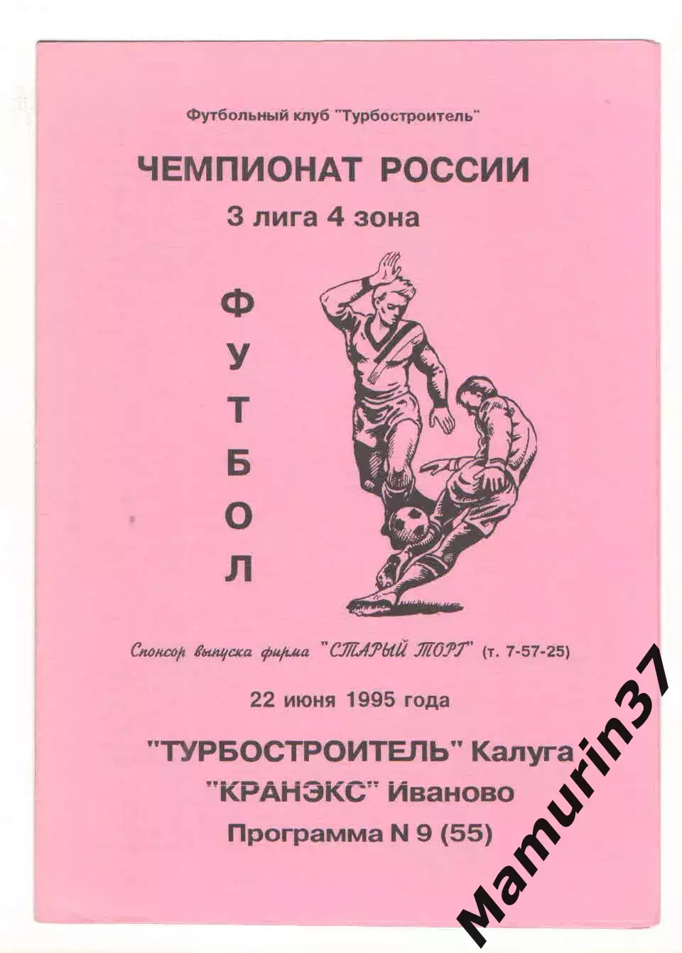 Турбостроитель Калуга - Кранэкс Иваново 22.06.1995.