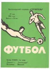 Торпедо Владимир - Текстильщик Иваново 30.05.1986 кубок РСФСР