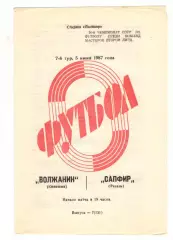 Волжанин Кинешма - Сапфир Рязань 05.06.1987