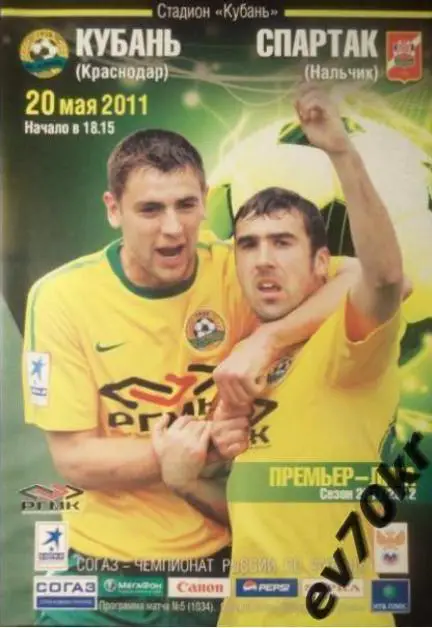 Кубань Краснодар - Спартак Нальчик 2011