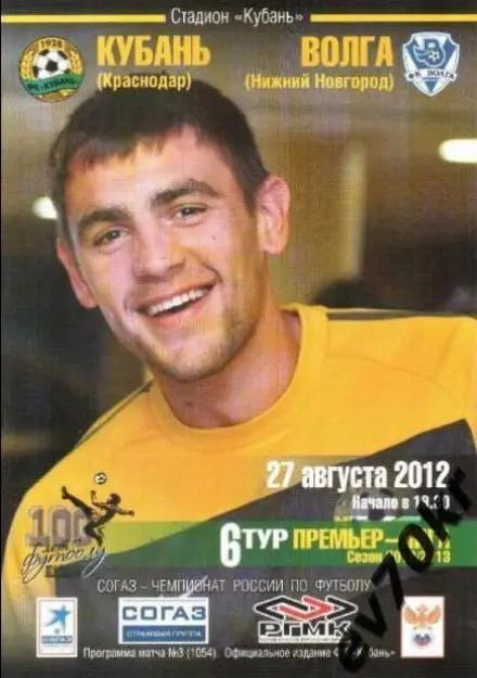 Кубань Краснодар - Волга Нижний Новгород 2012