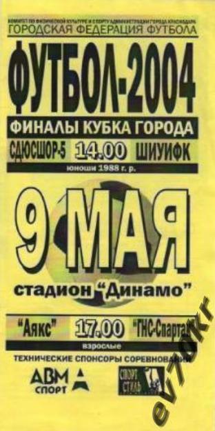 Аякс - ГНС-Спартак 2004 Финал Кубка Краснодара