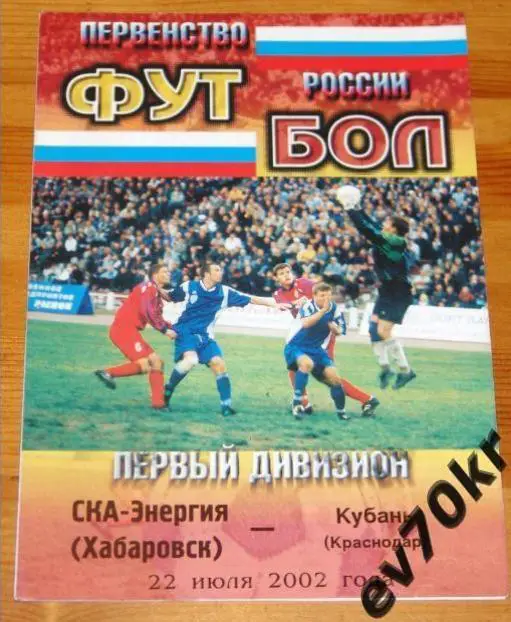 СКА-Энергия Хабаровск - Кубань Краснодар 2002
