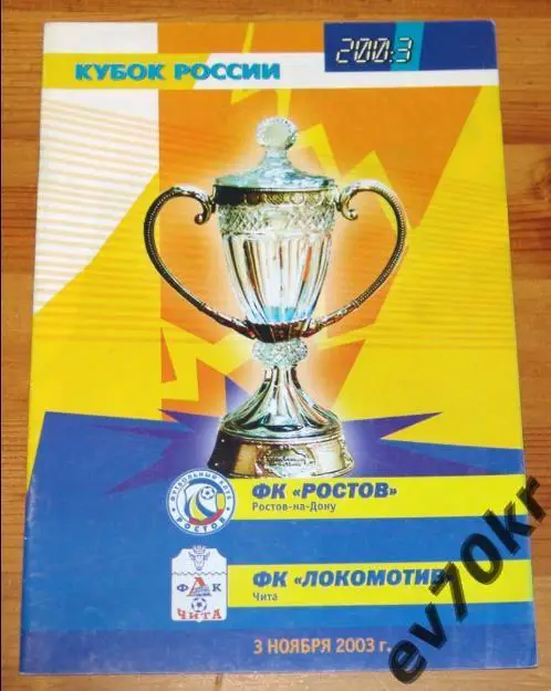 ФК Ростов - Локомотив Москва 2003 (кубок)