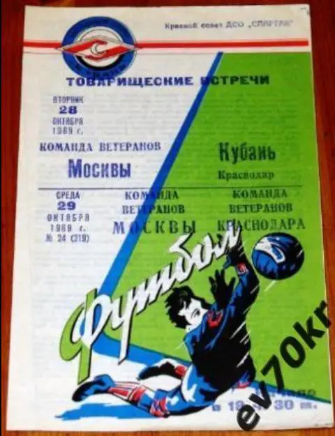 ВЕТЕРАНЫ Кубань / Краснодар - Москва 1969