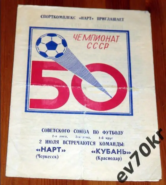 Нарт Черкесск - Кубань Краснодар 1987