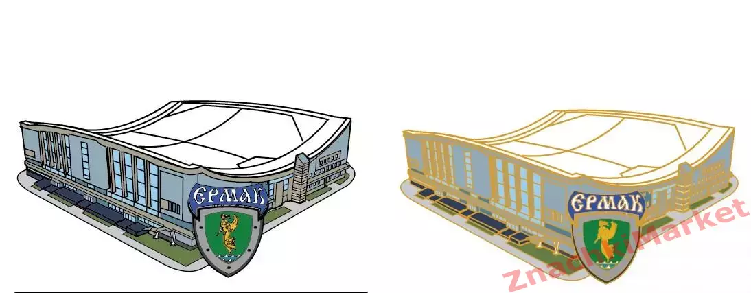 Дворец спорта Ермак Ангарск ХК Ермак, значок-2