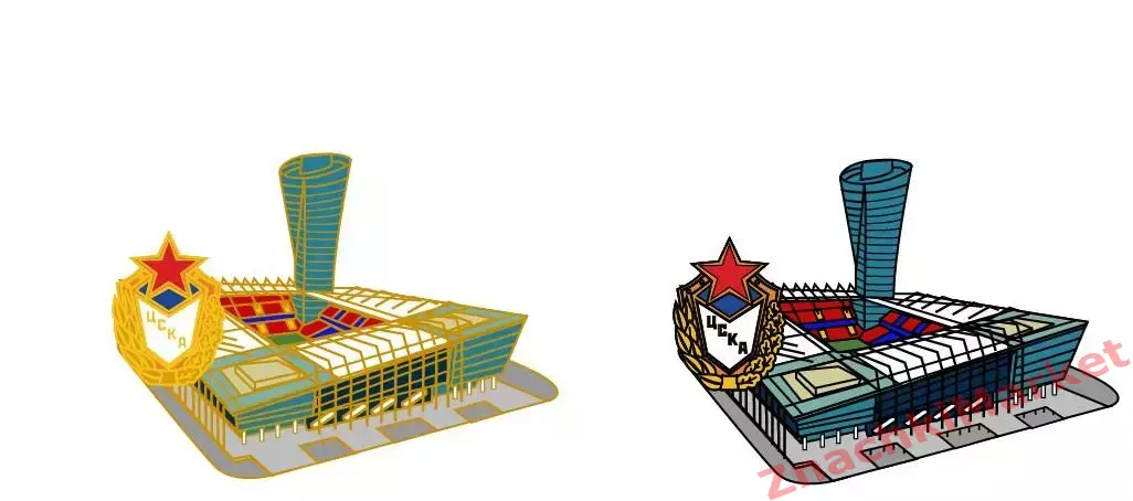 Стадион ЦСКА арена, значок-1