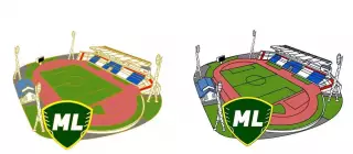 Стадион ЦСК Витебский Беларусь ФК ML, значок-1