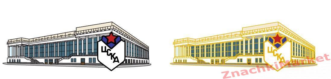 Стадион Малая спортивная арена Лужники ХК ЦСКА, значок-2