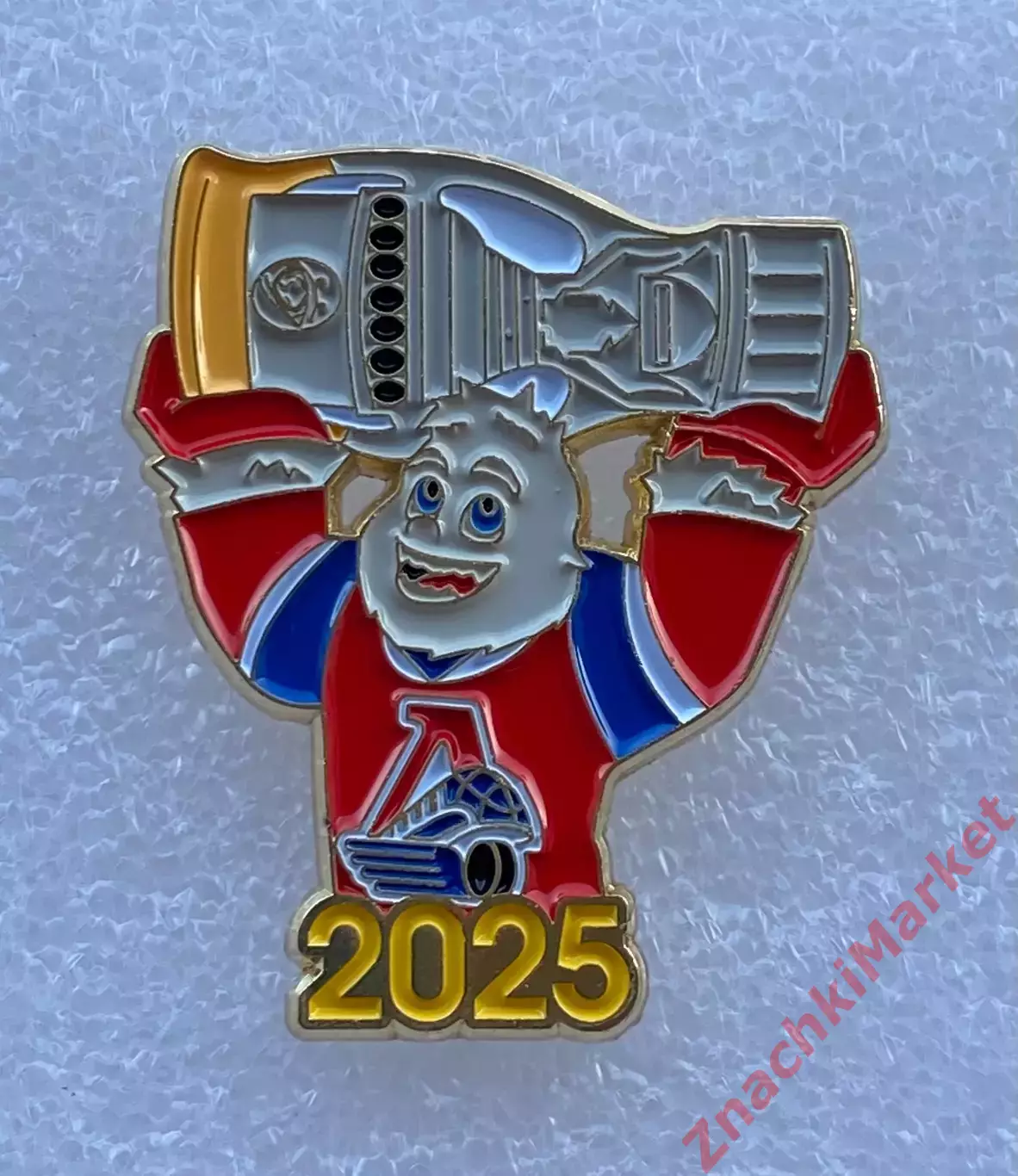 Мульт ХК Локомотив Ярославль Обладатель Кубка Гагарина 2025, значок-1
