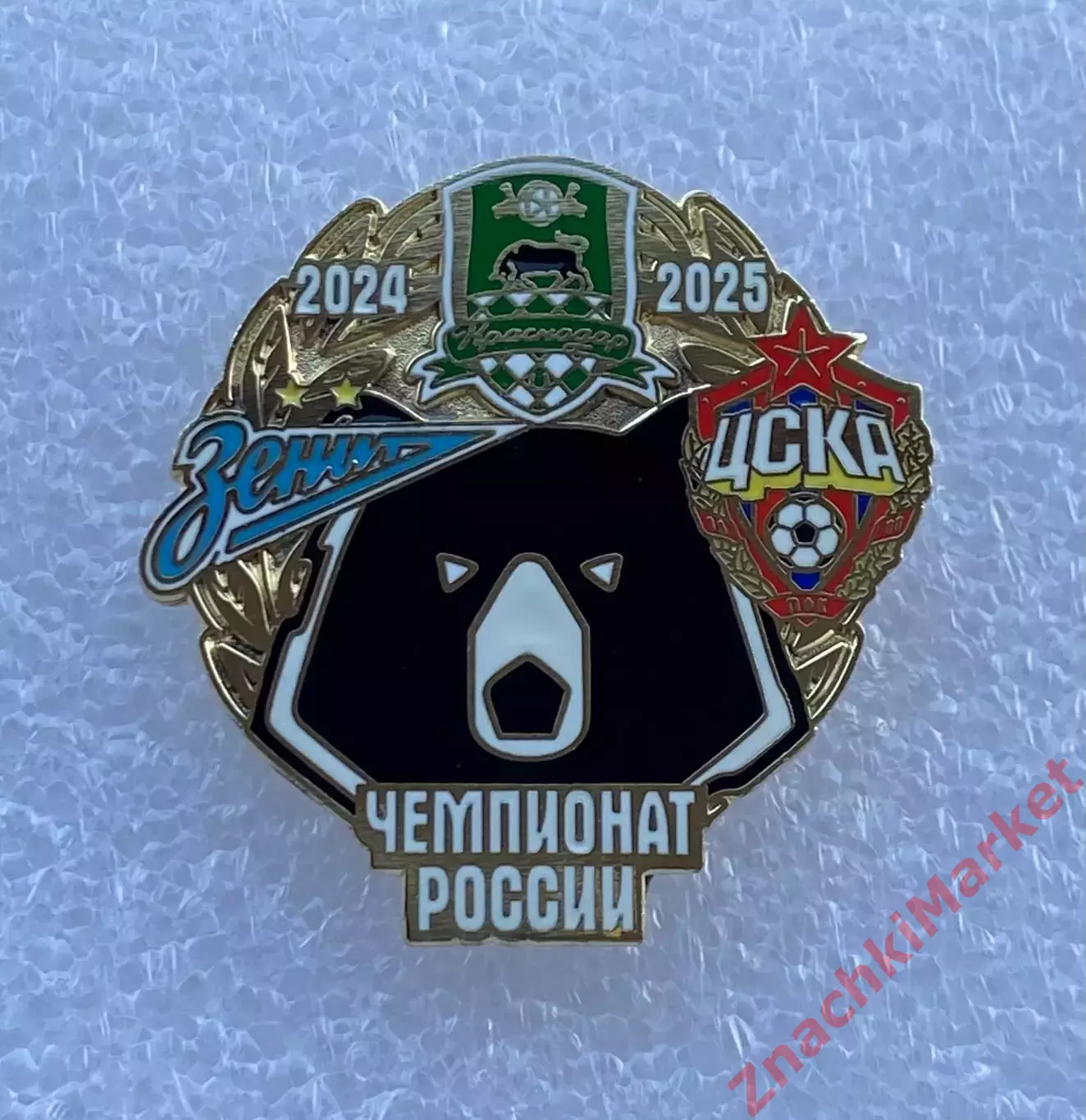 Призовая тройка Чемпионата России по футболу 2024/2025, значок-1