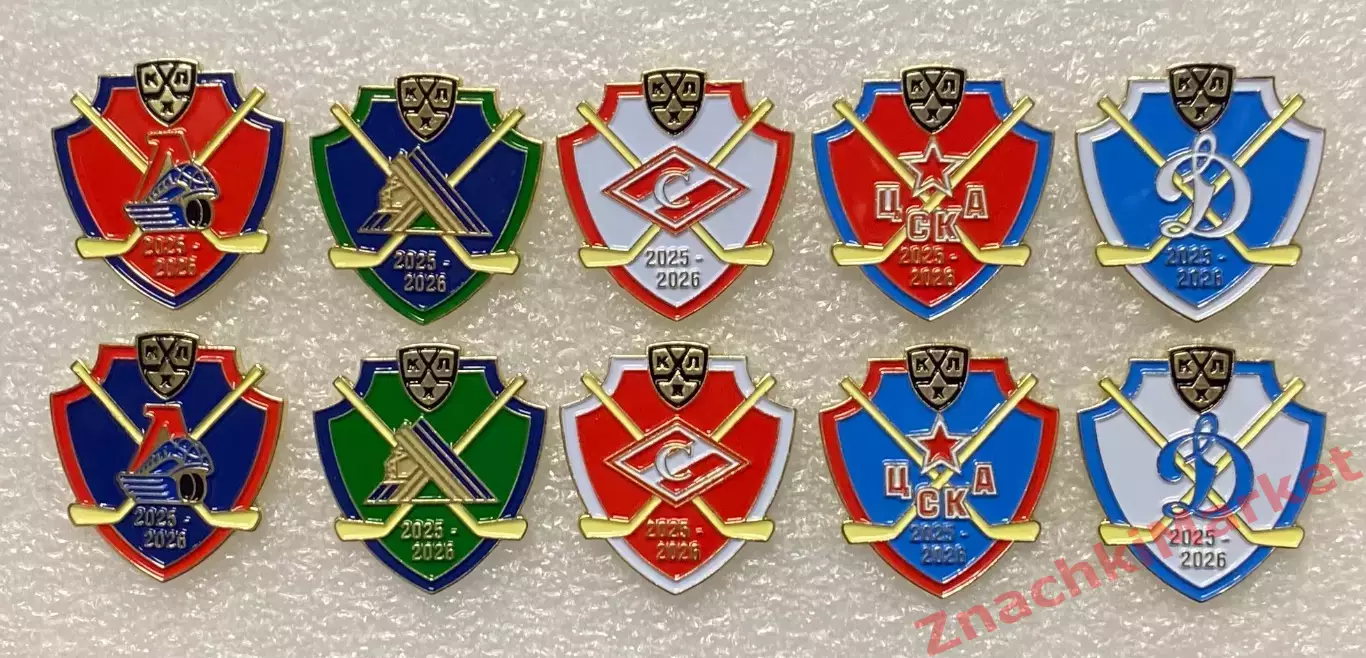 Хоккей КХЛ сезон 2025/26 ПОЛНЫЙ КОМПЛЕКТ, 27 значков 1