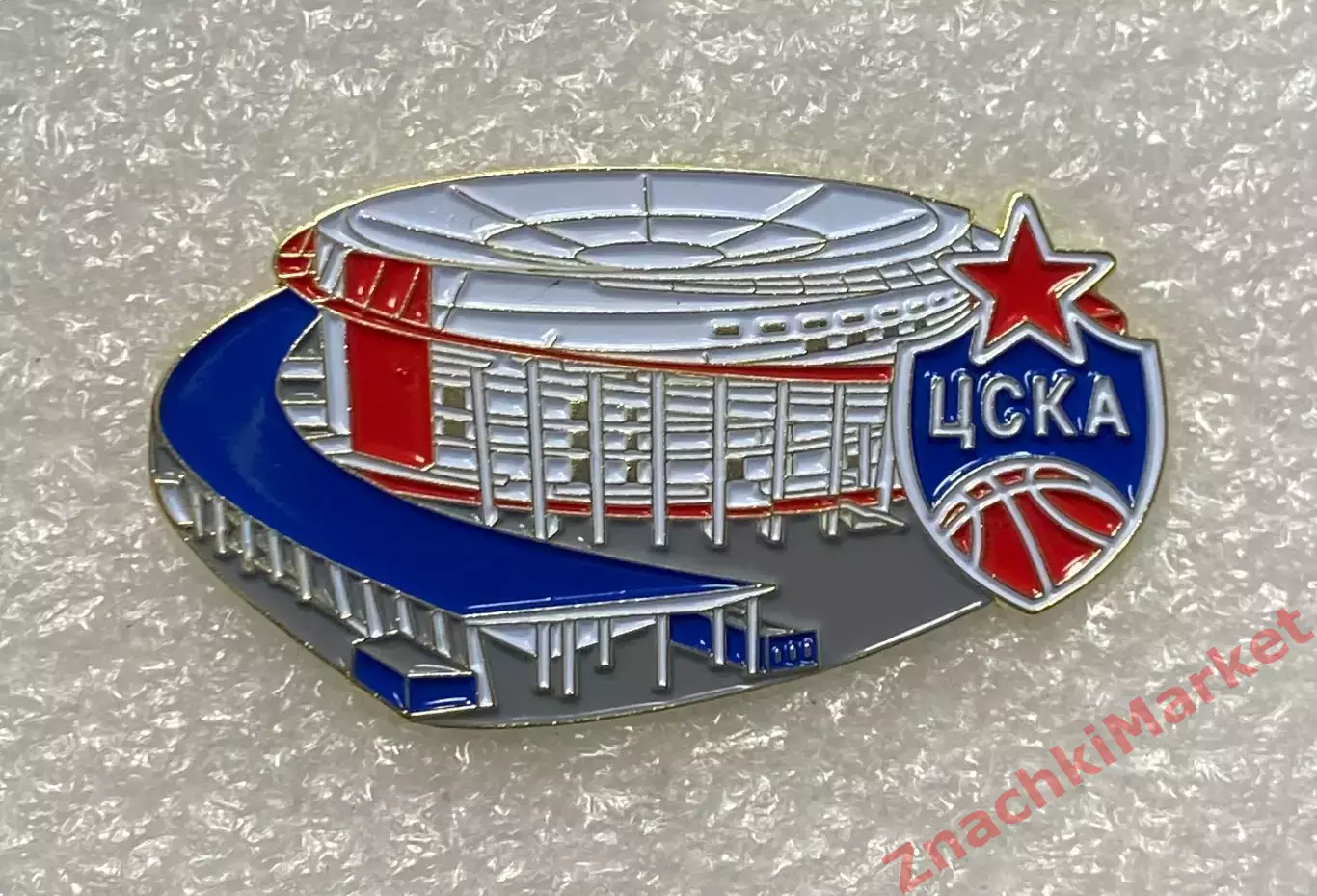 Стадион дворец спорта Мегаспорт Москва БК ЦСКА, значок-1