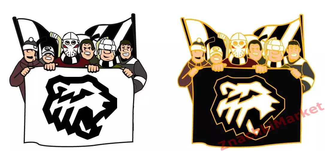 Фанатская трибуна ХК Трактор Челябинск, значок-1