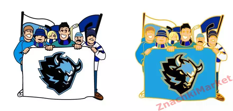 Фанатская трибуна ХК Динамо Минск Беларусь, значок-1