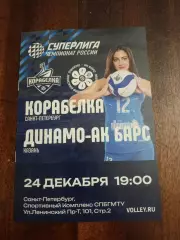 ВК «Корабелка» — «Динамо-Ак Барс» (Казань) - 24.12.2025г.