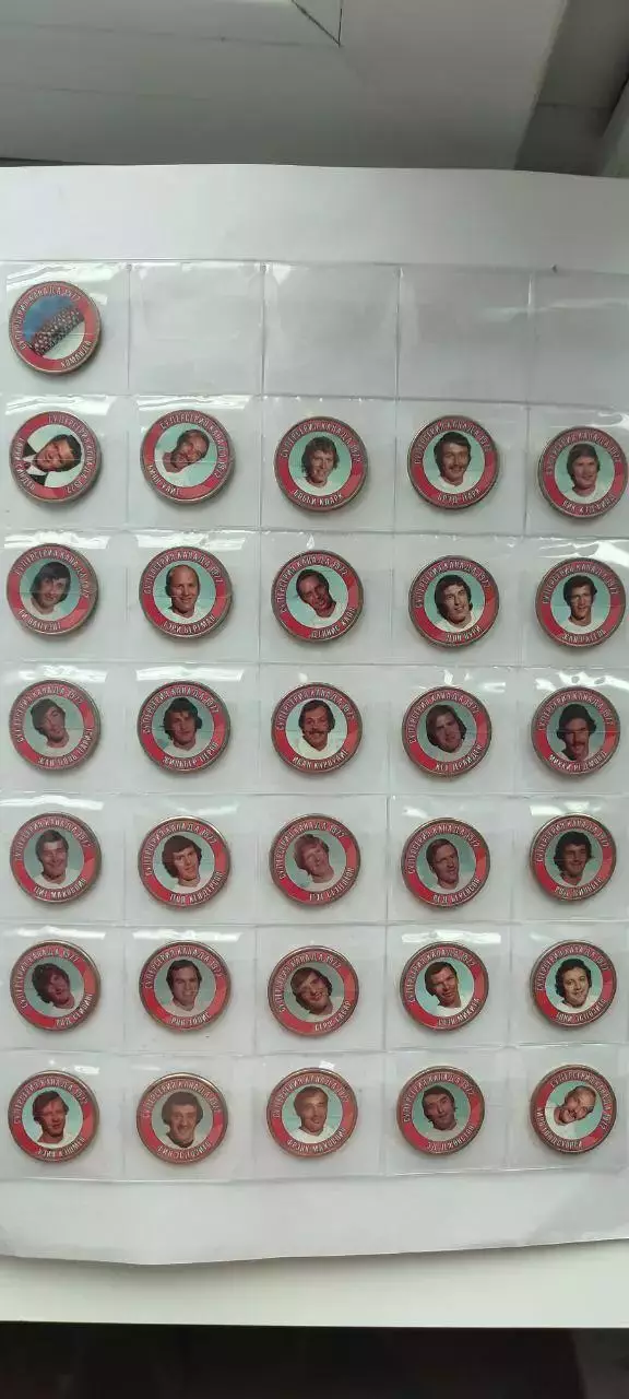 ХОККЕЙ НАБОР МОНЕТ 5 РУБЛЕЙ СУПЕРСЕРИЯ 1972 4