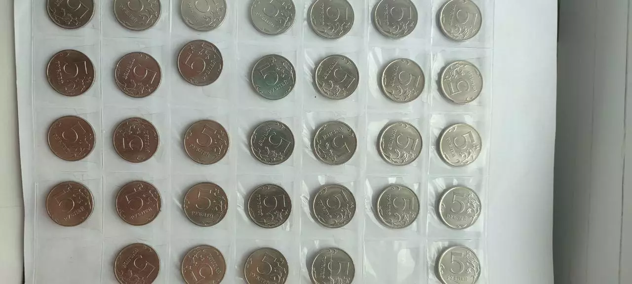 ХОККЕЙ НАБОР МОНЕТ 5 РУБЛЕЙ СУПЕРСЕРИЯ 1972 7