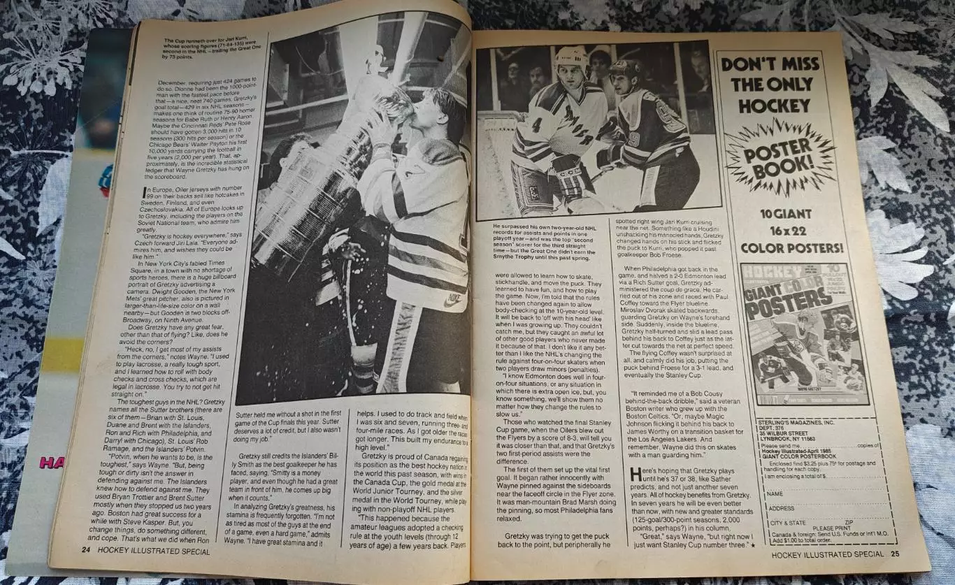 ХОККЕЙ ЖУРНАЛ HOCKEY ILLUSTRATED 1985/86 GRETZKY 5