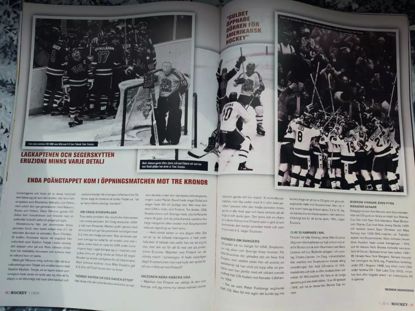 ЖУРНАЛ НХЛ ХОККЕЙ ШВЕЦИЯ 2010 NHL HOCKEY SWEDEN 6