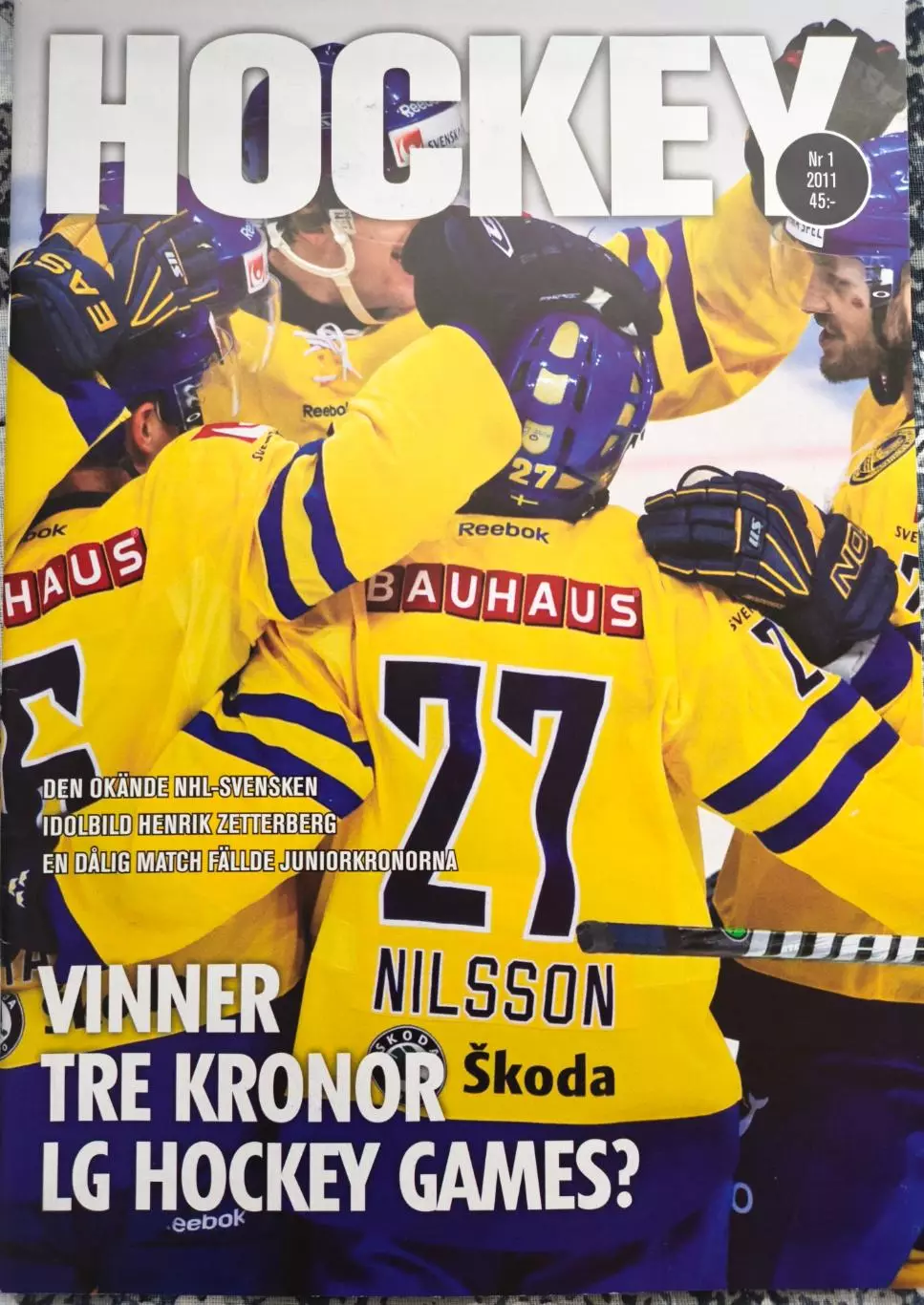 ЖУРНАЛ НХЛ ХОККЕЙ ШВЕЦИЯ 2011 NHL HOCKEY SWEDEN 1