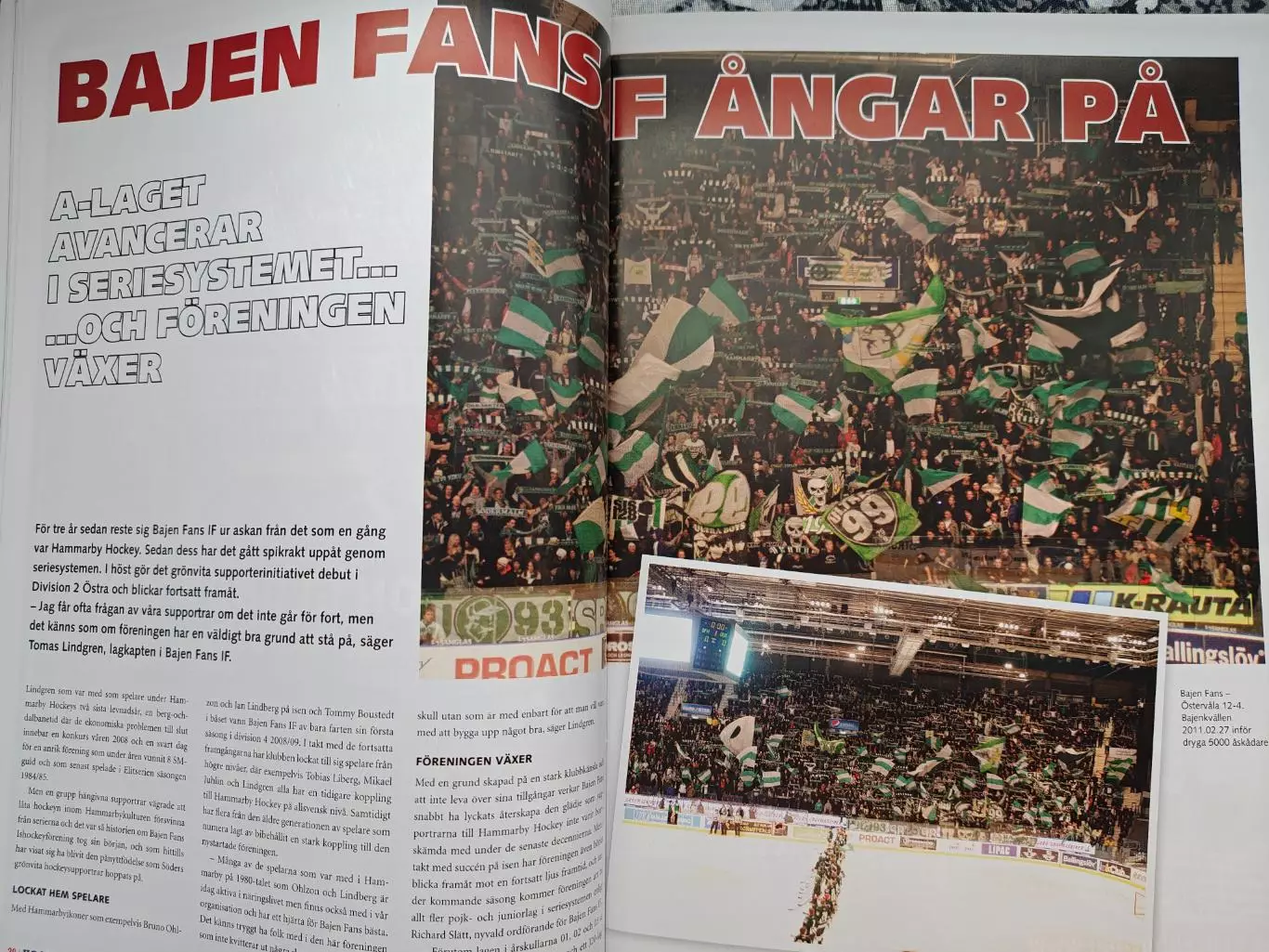 ЖУРНАЛ НХЛ ХОККЕЙ ШВЕЦИЯ 2011 NHL HOCKEY SWEDEN 7 4