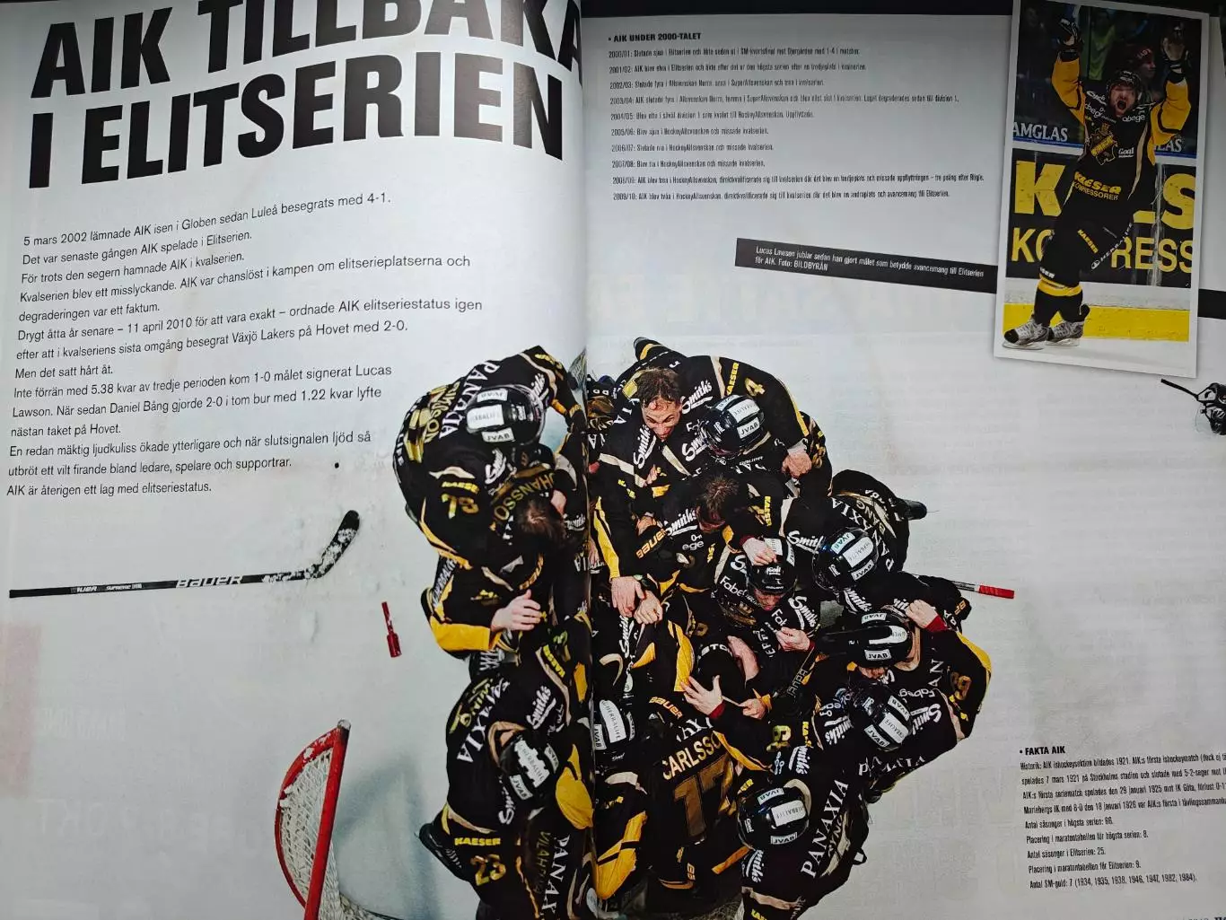 ЖУРНАЛ НХЛ ХОККЕЙ ШВЕЦИЯ 2010 NHL HOCKEY SWEDEN 4 2