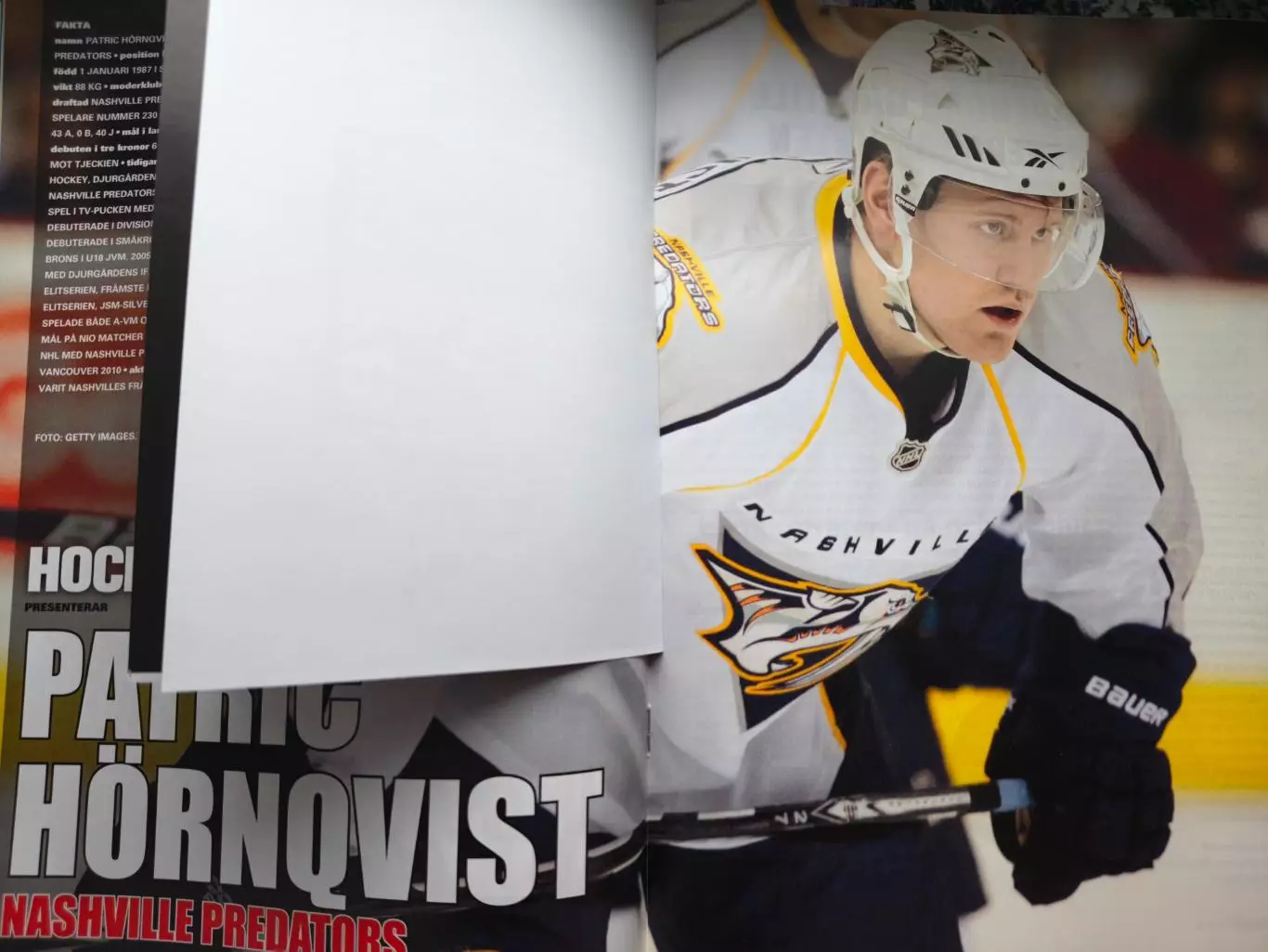 ЖУРНАЛ НХЛ ХОККЕЙ ШВЕЦИЯ 2010 NHL HOCKEY SWEDEN 4 5