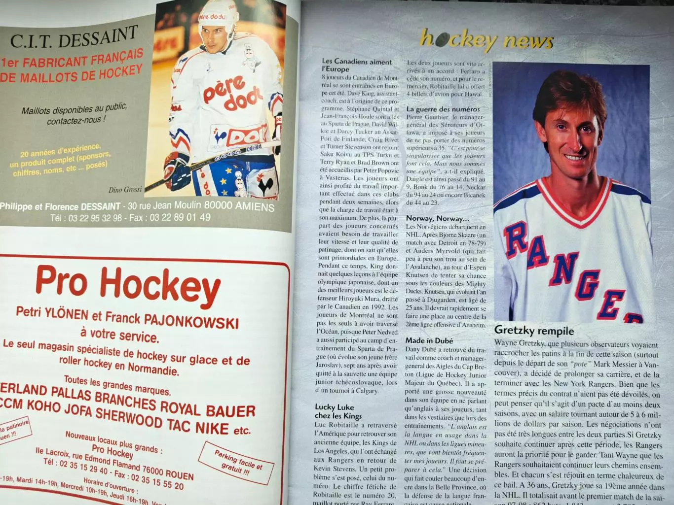 ЖУРНАЛ НХЛ ХОККЕЙ ШВЕЦИЯ 1997 NHL HOCKEY SWEDEN 22 2