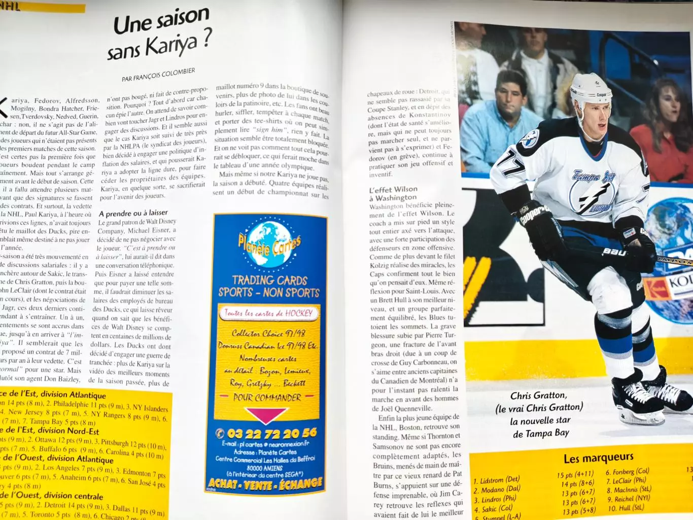 ЖУРНАЛ НХЛ ХОККЕЙ ШВЕЦИЯ 1997 NHL HOCKEY SWEDEN 22 7