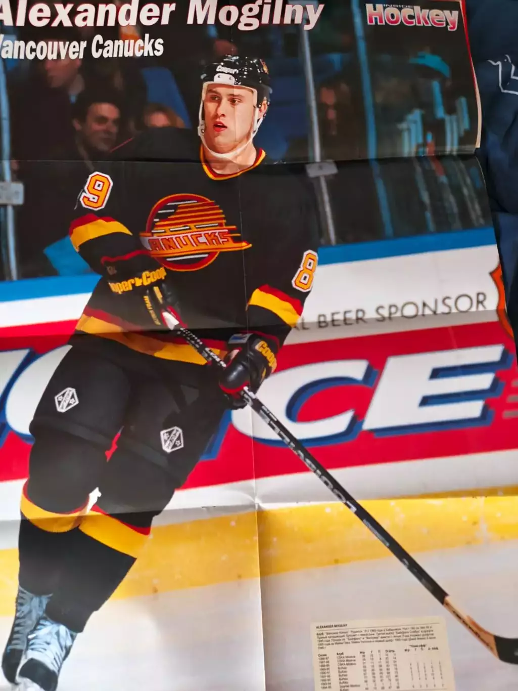 ЖУРНАЛ ВНУТРИ ХОККЕЯ НХЛ 1996 NHL INSIDE HOCKEY #3 POSTER 3