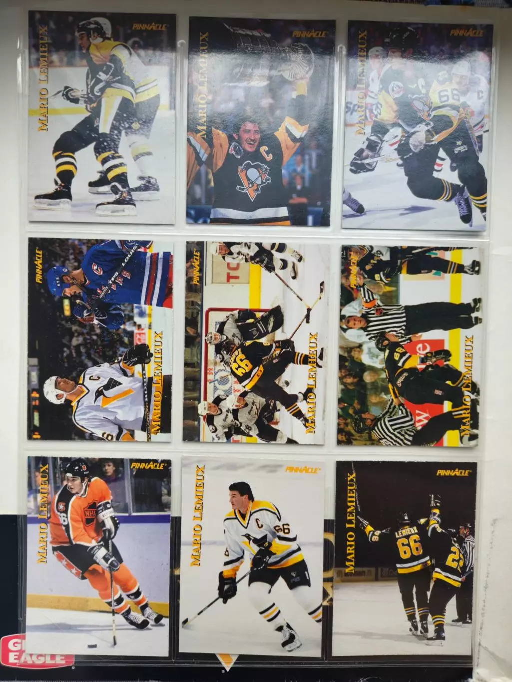 ХОККЕЙ НАБОР КАРТОЧЕК НХЛ 1997-98 PINNACLE NHL MARIO MOMENTS CARD SET #1-18 3