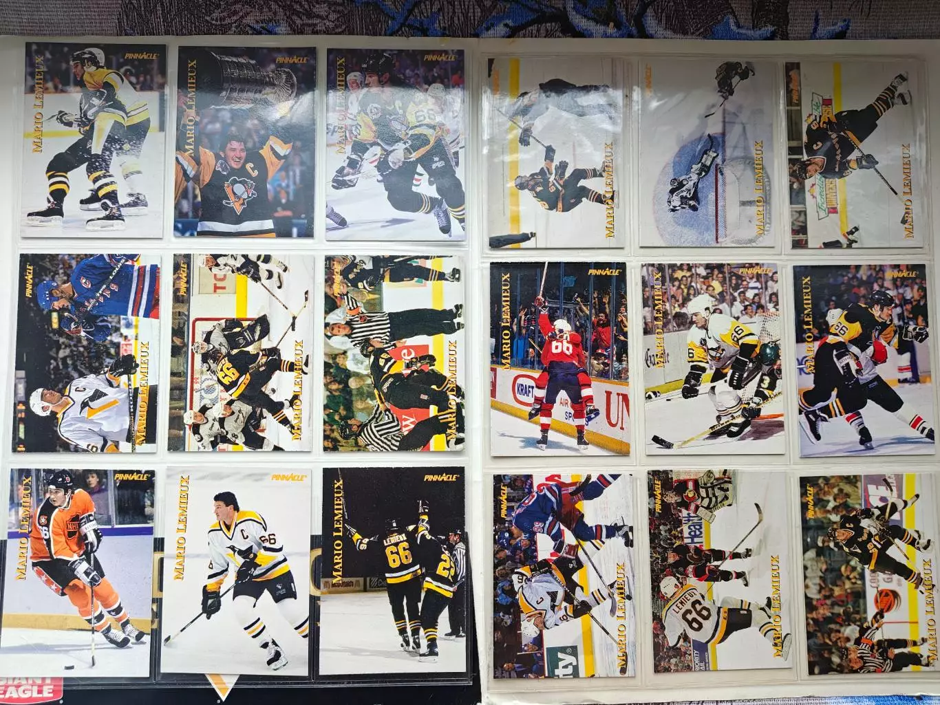 ХОККЕЙ НАБОР КАРТОЧЕК НХЛ 1997-98 PINNACLE NHL MARIO MOMENTS CARD SET #1-18 5