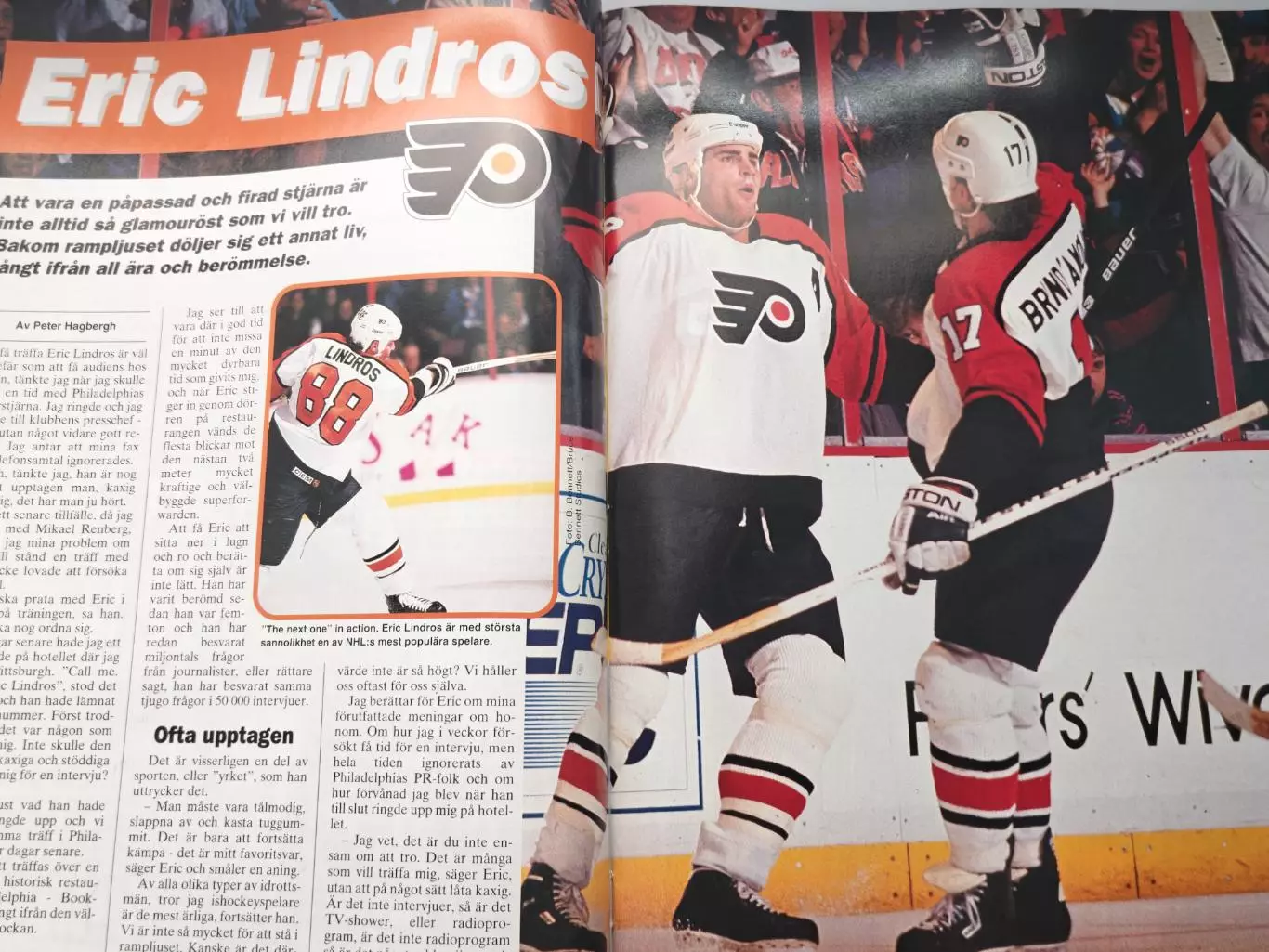 ЖУРНАЛ ВНУТРИ ХОККЕЯ НХЛ 1995 NHL INSIDE HOCKEY #4 POSTER 4