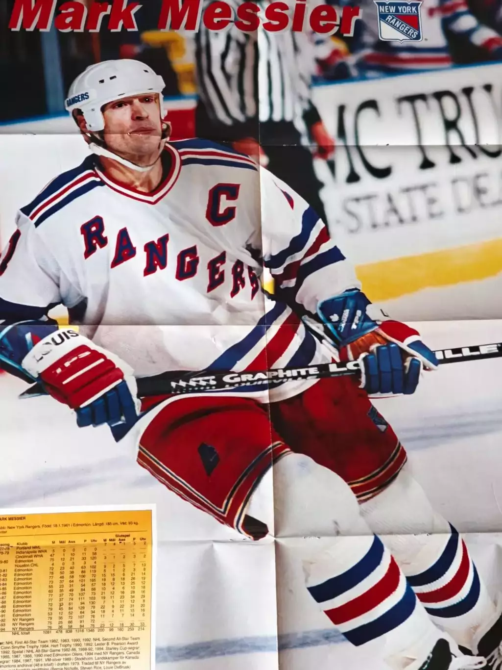 ЖУРНАЛ ВНУТРИ ХОККЕЯ НХЛ 1995 NHL INSIDE HOCKEY #4 POSTER 6